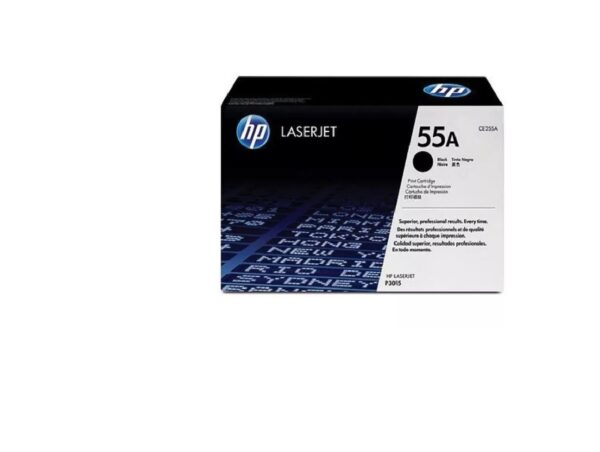 حبر إتش بي 55A أسود أصلي (CE255A) HP 55A (CE255A) Original Black Toner Cartridge