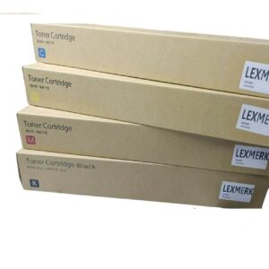 طقم أحبار ليكس مارك 950X ألوان كاملة - Lexmark 950X Full Color Toner Cartridge Set