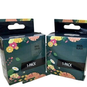 طقم حبر  ink 305XL – لونين (أسود + ألوان) – HP 305 XL Ink Set (Black + Tri-color)