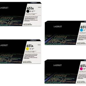 طقم حبر 651A للطابعة – أربع ألوان – HP 651A Toner Set (Black + Cyan + Magenta + Yellow)