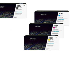 طقم حبر 508A عالي الجودة – أربع ألوان – HP 508A Compatible Toner Set (Black + Cyan + Magenta + Yellow)
