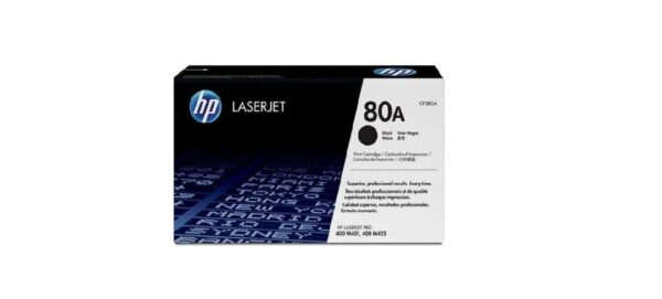 حبر ليزر أسود اتش بي 80A أصلي HP 80A Black LaserJet Toner Cartridge – Original