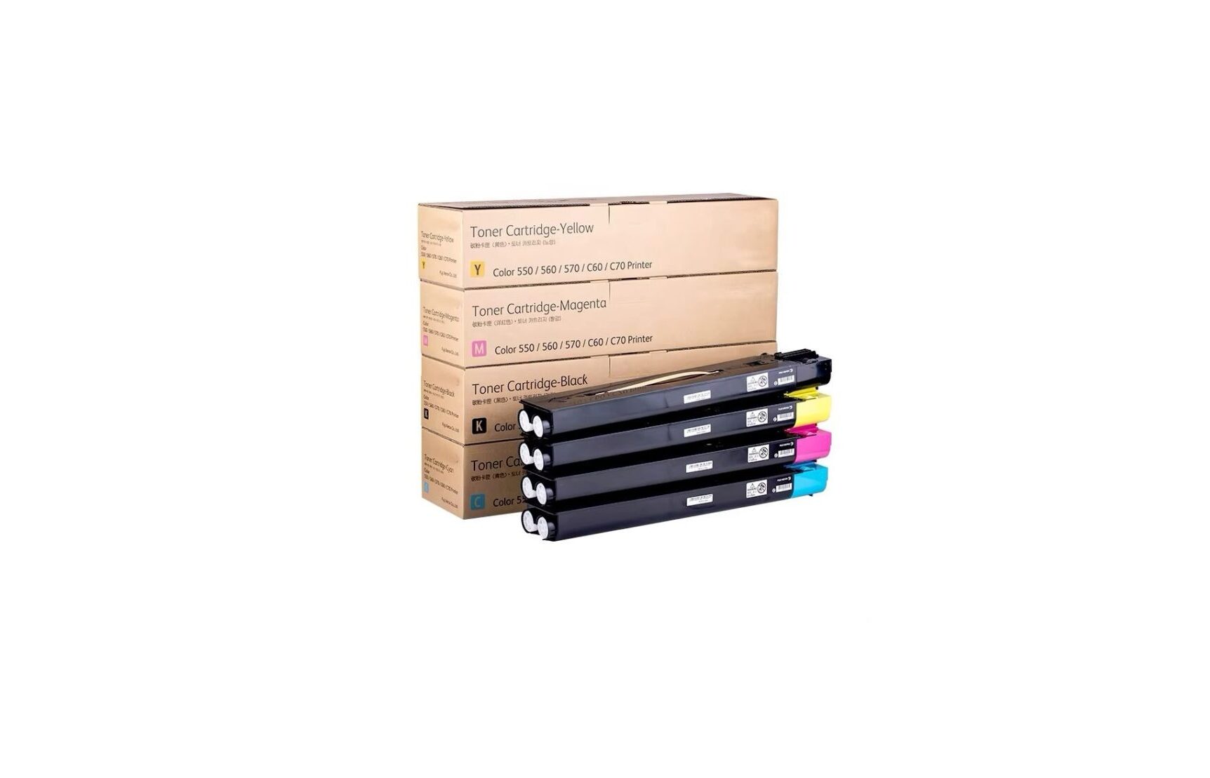 طقم أحبار ألوان زيروكس Xerox C60/C70 كوبي – Set Toner Cartridge Xerox C60/C70 Compatible