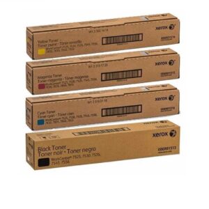 طقم أحبار ألوان زيروكس Xerox 7855 Set Toner Cartridge Original
