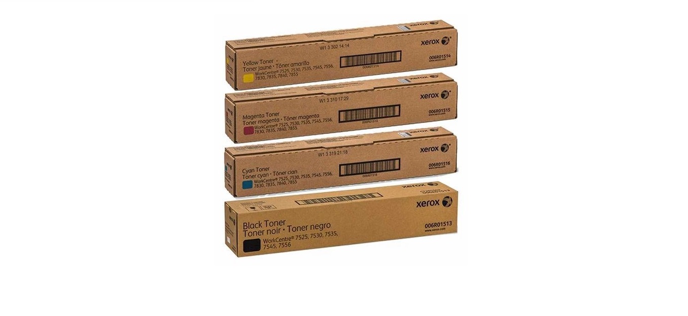 طقم أحبار ألوان زيروكس Xerox 7855 Set Toner Cartridge Original
