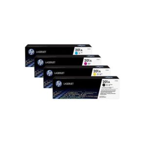 طقم أحبار ليزر ألوان أصلي HP 201A – Original HP 201A Color Toner Cartridge Set