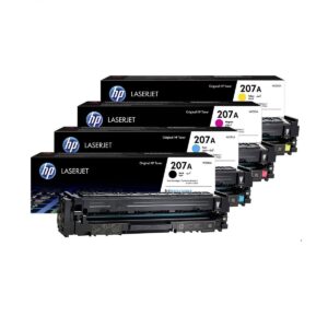 طقم أحبار ليزر ألوان أصلي HP 207A – Original HP 207A Color Toner Cartridge Set
