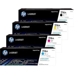 طقم أحبار ليزر ألوان أصلي HP 216A – Original HP 216A Color Toner Cartridge Set
