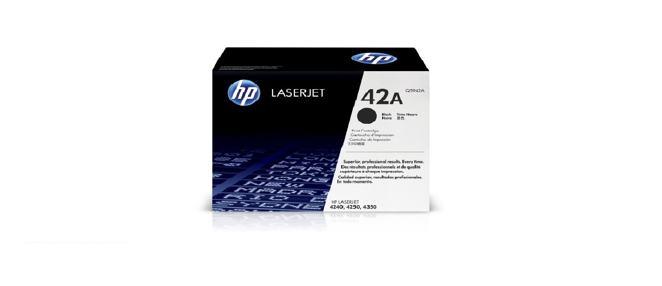 حبر ليزر أسود أصلي HP 42A – Original HP 42A Black LaserJet Toner Cartridge (Q5942A)
