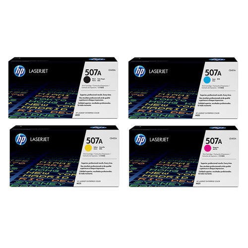 طقم أحبار ليزر ألوان أصلي HP 507A – Original HP 507A Color Toner Cartridge Set