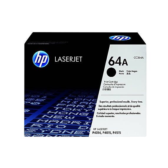 حبر ليزر أسود أصلي HP 64A – Original HP 64A Black Toner Cartridge (CC364A)