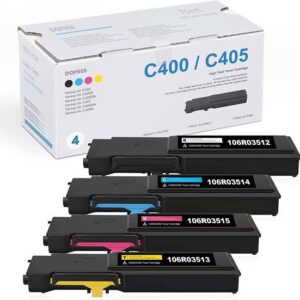 طقم أحبار متوافق Xerox VersaLink C405 – Compatible Xerox C405 Toner Cartridge Set (Black – Cyan – Magenta – Yellow)