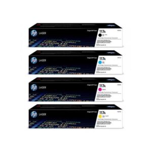 طقم أحبار ليزر أصلي HP 117A ألوان / Original HP 117A Color Toner Cartridge Set