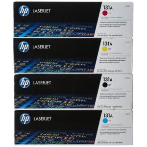 طقم أحبار ليزر أصلي اتش بي HP 131A – Original HP 131A Laser Toner Set (Black + Cyan + Magenta + Yellow)