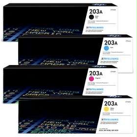 طقم أحبار ليزر متوافق اتش بي HP 203A – Compatible HP 203A Laser Toner Set (Black + Cyan + Magenta + Yellow)