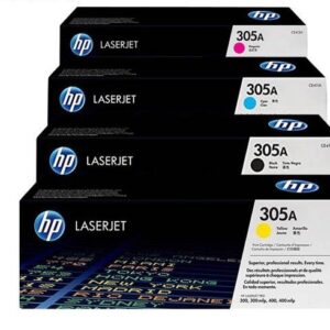 طقم أحبار ليزر متوافق اتش بي HP 305A – Compatible HP 305A Laser Toner Set (Black + Cyan + Magenta + Yellow)