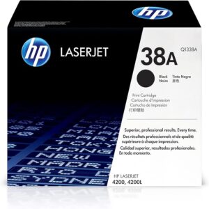 حبر ليزر أسود أصلي اتش بي HP 38A – Original HP 38A Black Toner Cartridge (Q1338A)