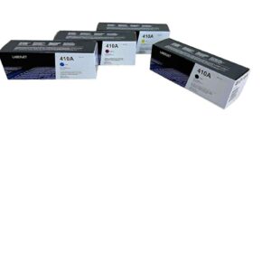 طقم أحبار ليزر متوافق اتش بي HP 410A – Compatible HP 410A Laser Toner Set (Black + Cyan + Magenta + Yellow)