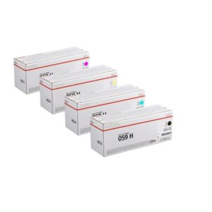 طقم أحبار ليزر متوافق كانون Canon 059H – Compatible Canon 059H Laser Toner Set (Black + Cyan + Magenta + Yellow)