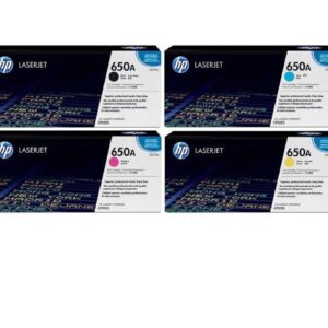 طقم أحبار ليزر متوافق اتش بي HP 650A – Compatible HP 650A Laser Toner Set (Black + Cyan + Magenta + Yellow)