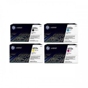 طقم أحبار ليزر أصلي اتش بي HP 652A-653A – Original HP 652A/653A Laser Toner Set (Black + Cyan + Magenta + Yellow)