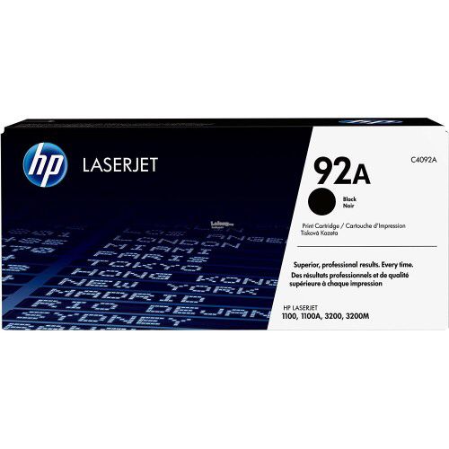 حبر ليزر أسود أصلي اتش بي HP 92A – Original HP 92A Black Toner Cartridge (C4092A)