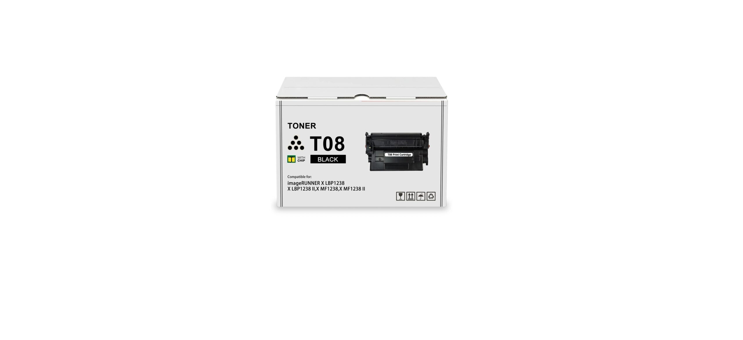 حبر ليزر أسود متوافق كانون Canon T08 – Compatible Canon T08 Black Toner Cartridge