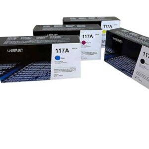 طقم أحبار ليزر متوافق اتش بي HP 117A – Compatible HP 117A Laser Toner Set (Black + Cyan + Magenta + Yellow)