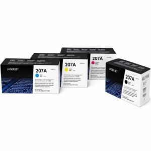 طقم أحبار ليزر متوافق اتش بي HP 207A – Compatible HP 207A Laser Toner Set (Black + Cyan + Magenta + Yellow)