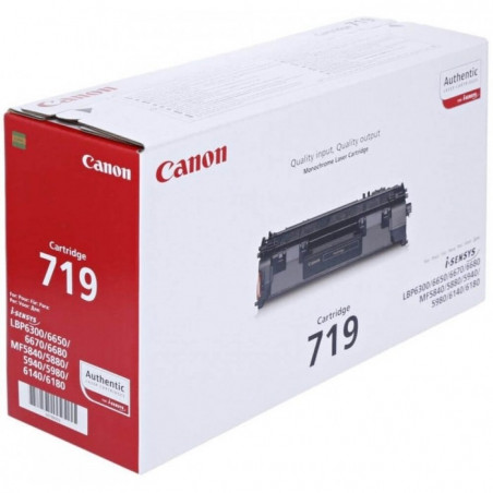 حبر ليزر أسود أصلي كانون Canon 719 – Original Canon 719 Black Toner Cartridge