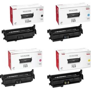 طقم أحبار ليزر ألوان متوافق كانون Canon 723 – Compatible Canon 723 Color Toner Set (Black, Cyan, Magenta, Yellow)