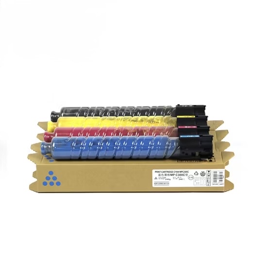 طقم حبر ليزر ألوان متوافق لطابعات Ricoh MP C300 / C400 / C401 Compatible Ricoh MP C300 / C400 / C401 4-Color Toner Set