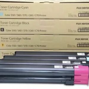 حبر ليزر أصلي زيروكس Xerox 550/560/570 طقم ألوان (4 قطع) – Original Xerox 550/560/570 CMYK Laser Toner Set