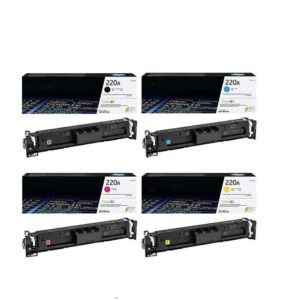 قم حبر ليزر HP 220A متوافق (4 ألوان) – Compatible HP 220A CMYK Laser Toner Cartridge Set