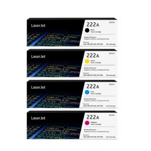 طقم حبر ليزر HP 222A متوافق (4 ألوان) – Compatible HP 222A CMYK Laser Toner Cartridge Set