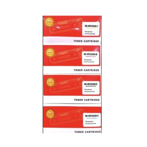 طقم حبر ليزر Ricoh Aficio SP C252 متوافق (4 ألوان) – Compatible Ricoh Aficio SP C252 CMYK Laser Toner Cartridge Set