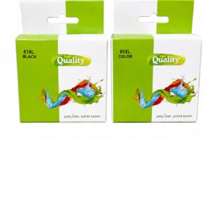 طقم حبر HP 61XL متوافق (أسود + ألوان) – Compatible HP 61XL Ink Cartridge Combo Pack (Black + Tri-Color)